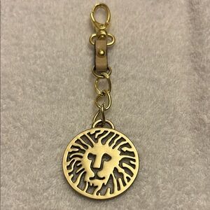 Gold Lion Keychain